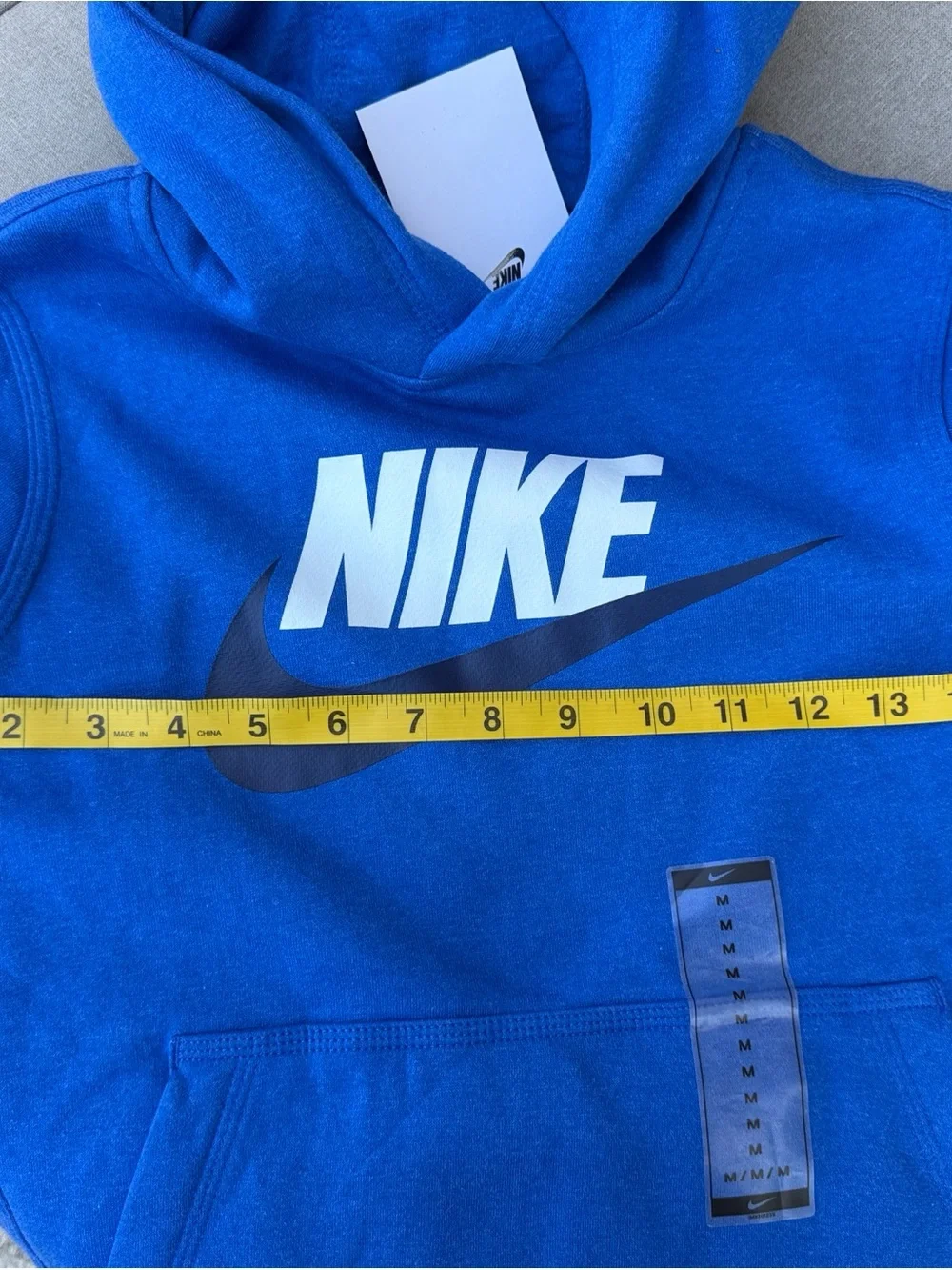 Nike Royal Blue Pullover Hoodie with Navy Swoosh